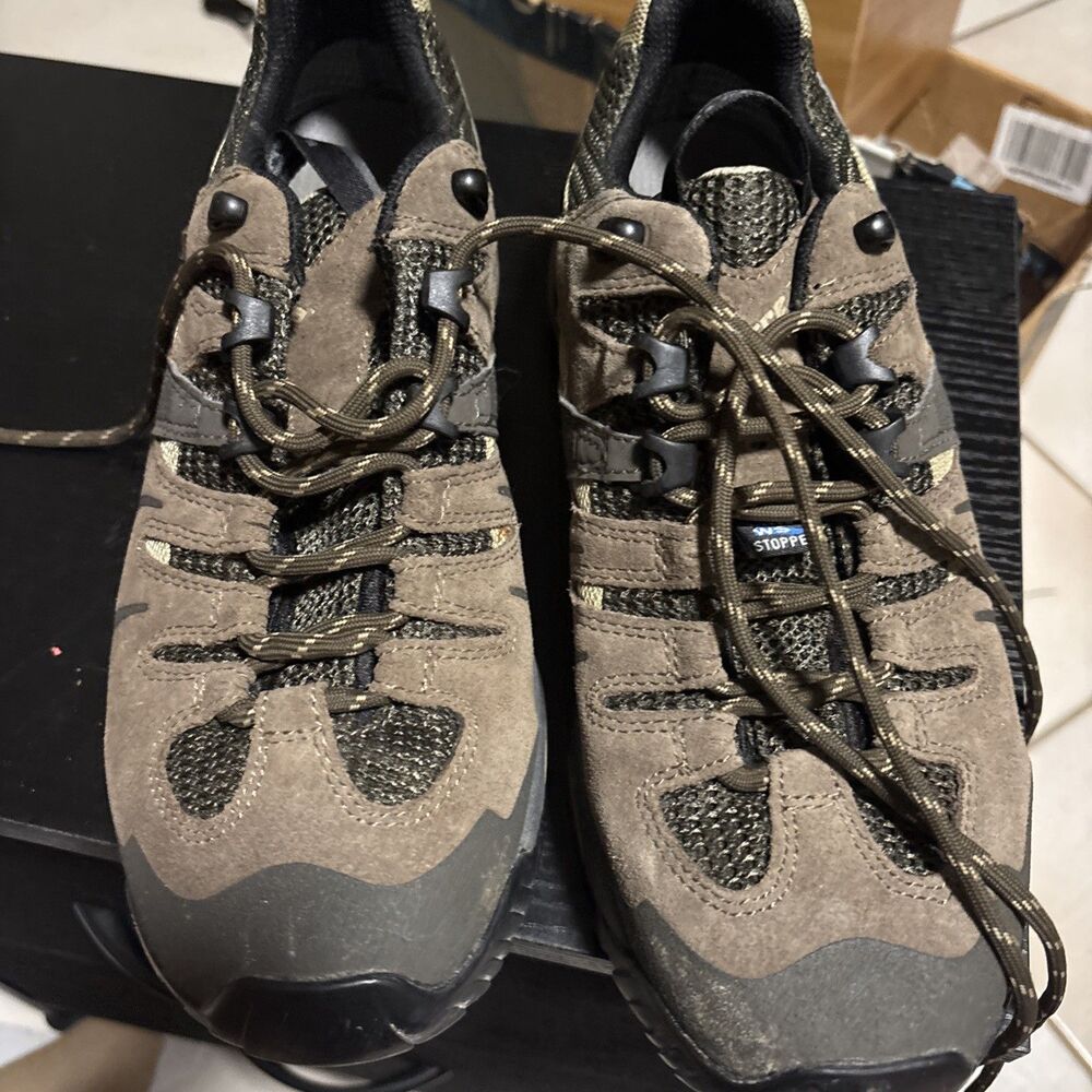 TREZETA Vibram Sole Waterproof and Breathable Hiking Shoes Mens US 8 EUC! Europe